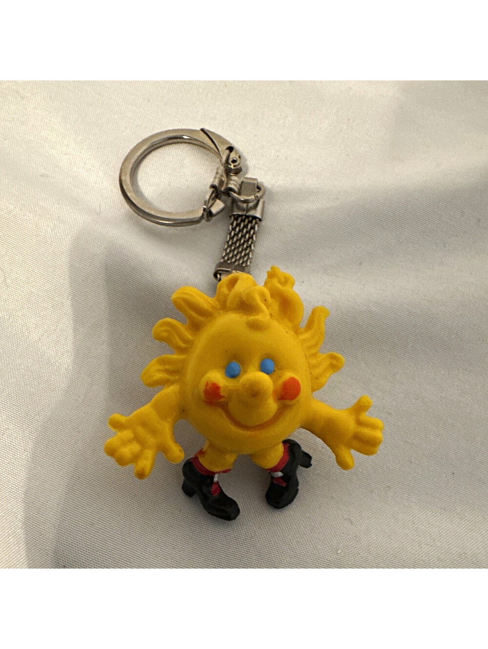 1976 Innsbruck Olympics Sonnenweiberl Mascot Keychain Vintage Olympic Souvenir
